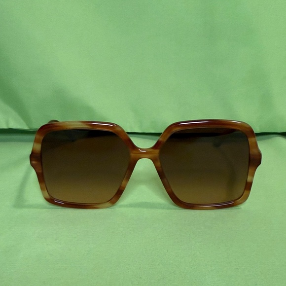 Chloe Accessories - Chloé Brown Tortoiseshell Square Oversized Sunglasses